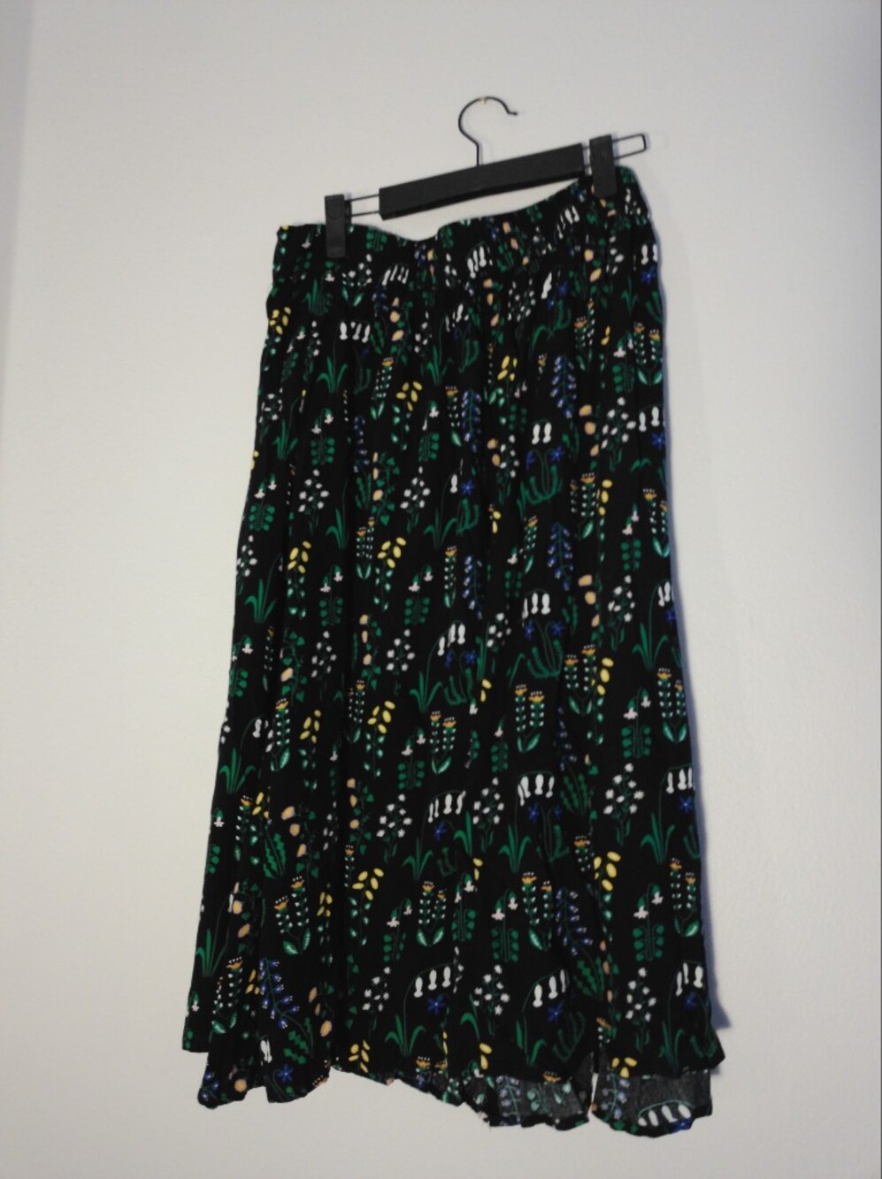 Modcloth Black Floral Midi Skirt - Picture 3 of 3